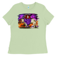 Matcha Charolais Bull Halloween Ladies Tee - RanaPortraitStore
