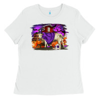 White Charolais Bull Halloween Ladies Tee - RanaPortraitStore