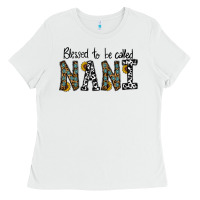 White blessed to be called nanı Ladies Tee - CowhideDigitalArt