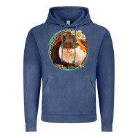 Vintage Denim floral leopard guinea pigs Vintage Hoodie - Jasminsmagicworld