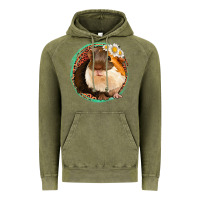 Vintage Olive floral leopard guinea pigs Vintage Hoodie - Jasminsmagicworld