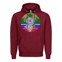 Burgundy Koala Zipper Hoodie - Bettercallsaul