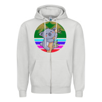 Dove Grey Koala Zipper Hoodie - Bettercallsaul