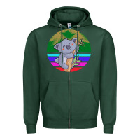 Sports Green Koala Zipper Hoodie - Bettercallsaul