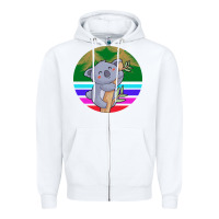 White Koala Zipper Hoodie - Bettercallsaul