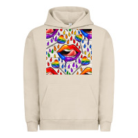 Pigment French Oak Pride lgbtq lips and heart lollipop seamless patte Urban Hoodie - BundleAndBundleShop
