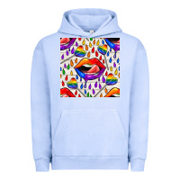 Pigment Grape Ice Pride lgbtq lips and heart lollipop seamless patte Urban Hoodie - BundleAndBundleShop