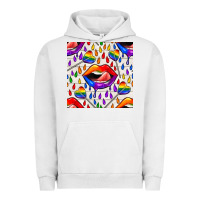 Pigment Lunar Rock Pride lgbtq lips and heart lollipop seamless patte Urban Hoodie - BundleAndBundleShop