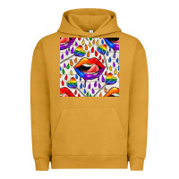 Pigment Peanut Butter Pride lgbtq lips and heart lollipop seamless patte Urban Hoodie - BundleAndBundleShop
