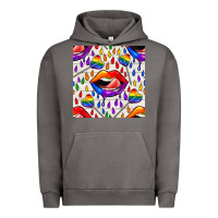 Pigment Tornado Pride lgbtq lips and heart lollipop seamless patte Urban Hoodie - BundleAndBundleShop
