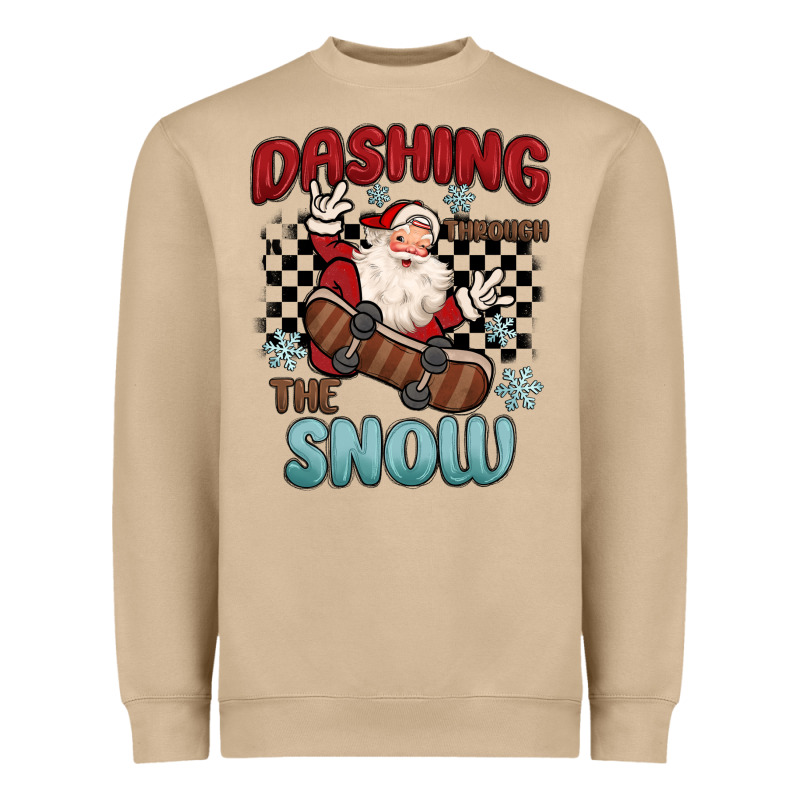 Dashing Through The Snow Heavyweight Sweatshirt by MaliasSmallBusiness | Teevron