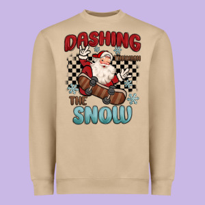 Dashing Through The Snow Heavyweight Sweatshirt Designed By Maliassmallbusiness