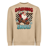Mushroom dashing through the snow Heavyweight Sweatshirt - MaliasSmallBusiness