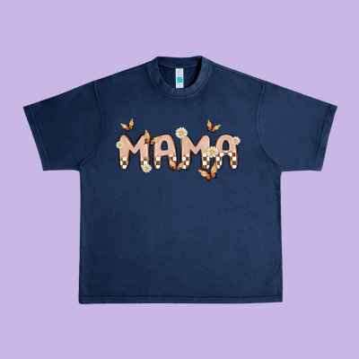Retro Mama Urban Heavy Tee Designed By Maliassmallbusiness