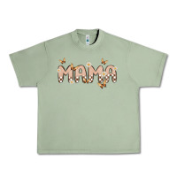 Oil Green retro mama Urban Heavy Tee - MaliasSmallBusiness