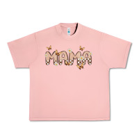 Salmon retro mama Urban Heavy Tee - MaliasSmallBusiness