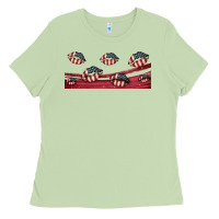 Matcha american flag lips 16oz libbey cup Ladies Tee - HRA Design Shop