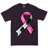 Plum breast cancer sport ribbons Premium Tee - AdoDesignShop