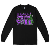 Black all i want for christmas is a cure pancreatic canc Long Sleeve Tee - MaliasSmallBusiness
