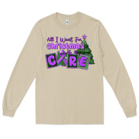 Mushroom all i want for christmas is a cure pancreatic canc Long Sleeve Tee - MaliasSmallBusiness
