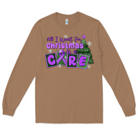Toasted Coconut all i want for christmas is a cure pancreatic canc Long Sleeve Tee - MaliasSmallBusiness