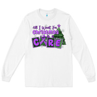 White all i want for christmas is a cure pancreatic canc Long Sleeve Tee - MaliasSmallBusiness