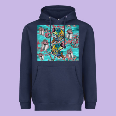 Fish Lures Heavyweight Hoodie Designed By Tumblerdesignbyshophia