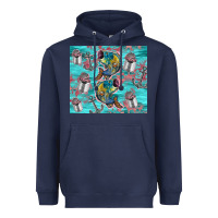 Navy fish lures Heavyweight Hoodie - TumblerDesignByShophia