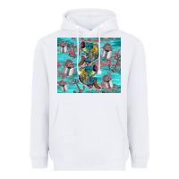 White fish lures Heavyweight Hoodie - TumblerDesignByShophia