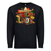 Black cinco de mayo taco lady Premium Sweatshirt - CowGirlArtShop