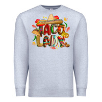 Heather Grey cinco de mayo taco lady Premium Sweatshirt - CowGirlArtShop