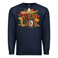 Navy cinco de mayo taco lady Premium Sweatshirt - CowGirlArtShop