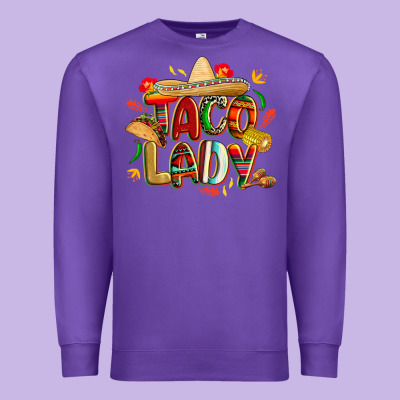 Cinco De Mayo Taco Lady Premium Sweatshirt Designed By Cowgirlartshop