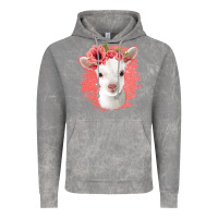 Floral Baby Goat Vintage Hoodie | Teevron