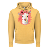 Vintage Mustard floral baby goat Vintage Hoodie - Jasminsmagicworld