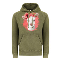 Vintage Olive floral baby goat Vintage Hoodie - Jasminsmagicworld