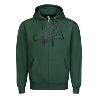 Sports Green Cheer Zipper Hoodie - Bettercallsaul