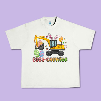 Eggs Cavator Easter Urban Heavy Tee Designed By Maliassmallbusiness