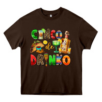 Chocolate Brown cinco de mayo Heavy Core Tee - AdoDesignShop