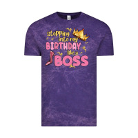 Cloud Purple birthday boss Vintage Tee - MaliasSmallBusiness
