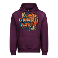 Mauve Wine it's game day y'all basketball Urban Hoodie - FaDigitalArtStudio