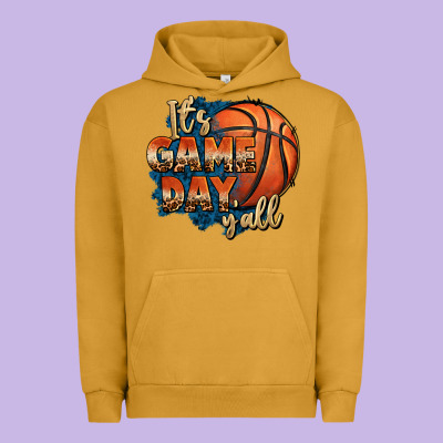 It's Game Day Y'all Basketball Urban Hoodie Designed By Fadigitalartstudio