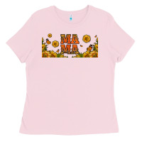 Bubblegum Pink sunflowers and butterflies mama 16oz libbey cup Ladies Tee - HRA Design Shop