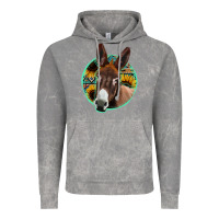 Cloud Rock aztec backsground donkey Vintage Hoodie - Jasminsmagicworld