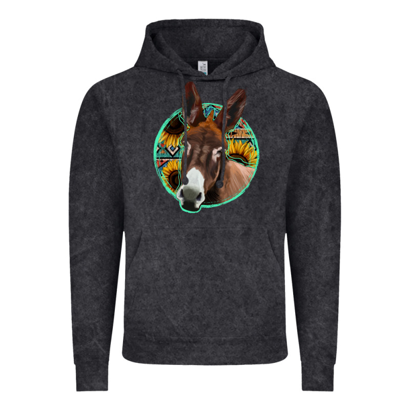 Aztec Backsground Donkey Vintage Hoodie by Jasminsmagicworld | Teevron