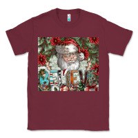 Burgundy Believe Classic Tee - CowhideDigitalArt
