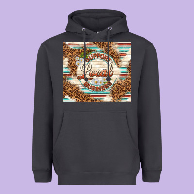 Support Local Business Heavyweight Hoodie Designed By Tumblerdesignbyshophia