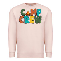 Pale Pink camp crew Premium Sweatshirt - CowGirlArtShop