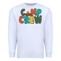 White camp crew Premium Sweatshirt - CowGirlArtShop