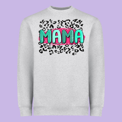 Mama Leopard Heavyweight Sweatshirt Designed By Maliassmallbusiness
